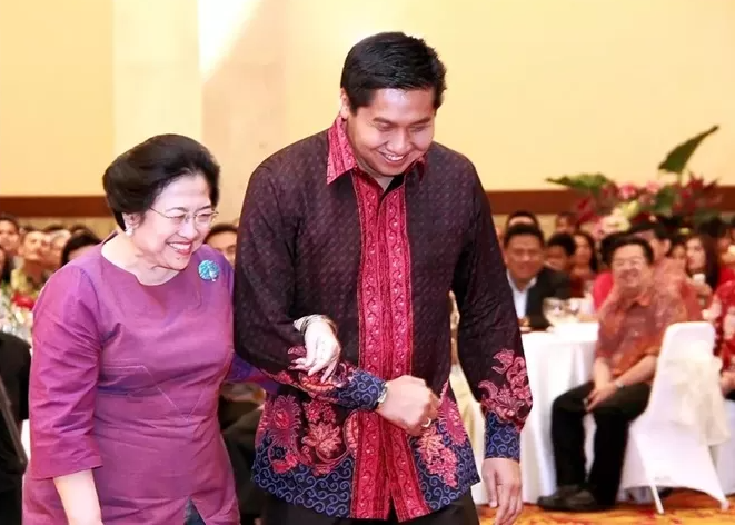 Politikus PDIP, Maruarar Sirait dan Ketum PDIP, Megawati Soekarnoputri.