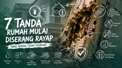 Tanda Rumah Mulai Diserang Rayap